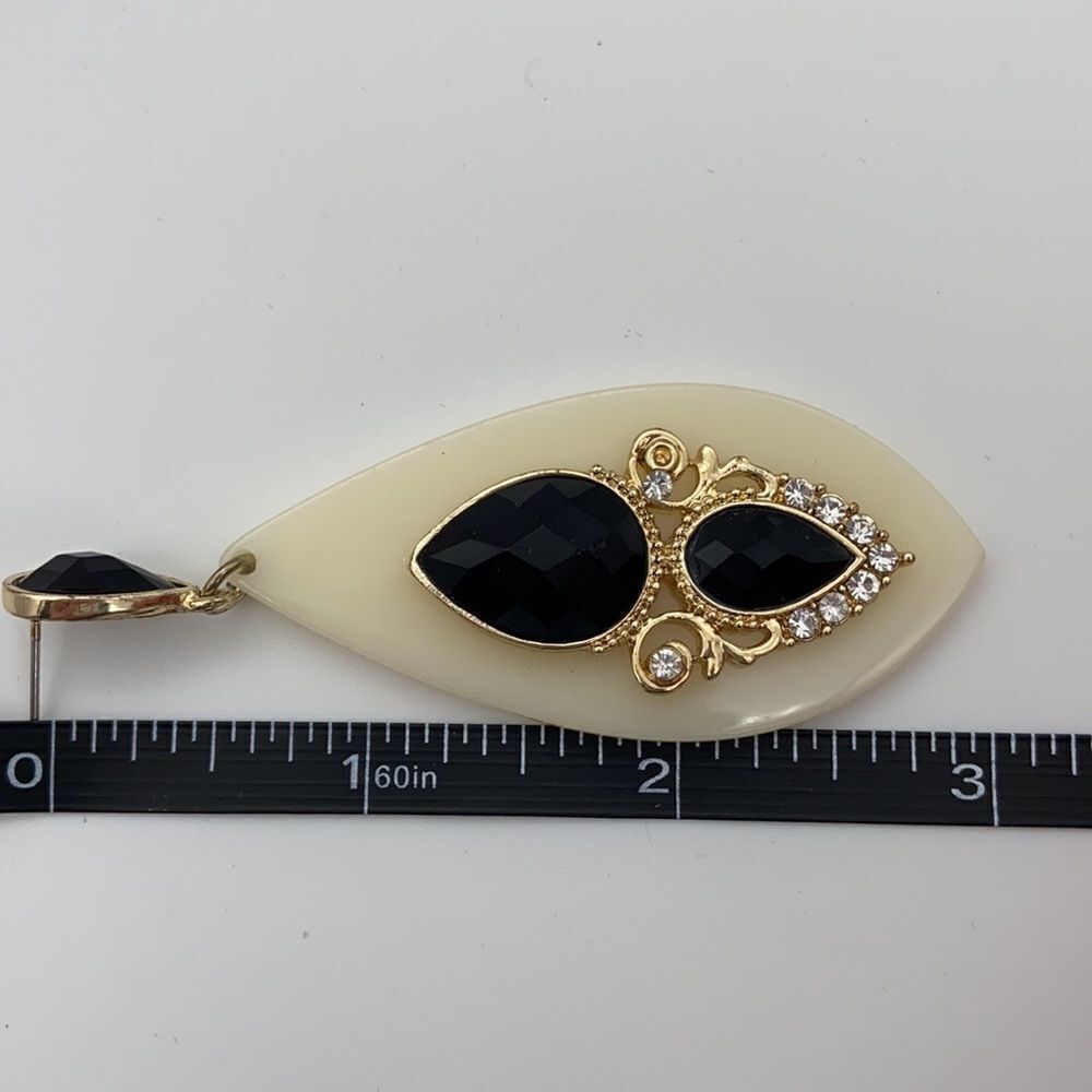 Statement Bejeweled Drop Dangle Stud Earrings - image 8